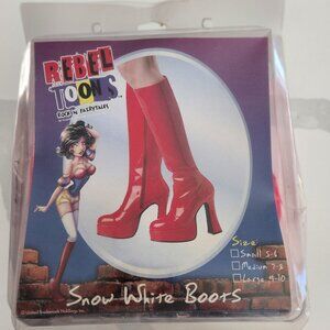 RED VINYL BOOTS